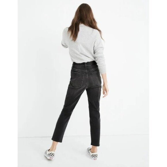 Madewell The Momjean in Dunstable Wash Black 28 - Picture 2 of 5